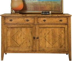 Storage Cabinet Port Eliot French Diamond Paneled 2-Doors Old European Pine Wood - £3,558.52 GBP