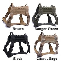 Dog Harness and Leash Set With Nylon Handle -  Camouflage Harness and Leash,  M - £24.14 GBP