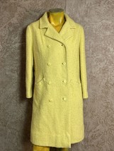Vintage Neiman Marcus Mod Coat Canary Yellow - £56.48 GBP