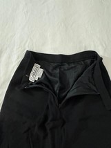 Carlisle RN#69161 Women's 100% Wool Rear Zip Pencil Black Skirt Size 2 Waist 24" image 8