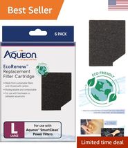 Aquarium Fish Tank EcoRenew Filter Cartridge, Large, 6 Pack - $49.38