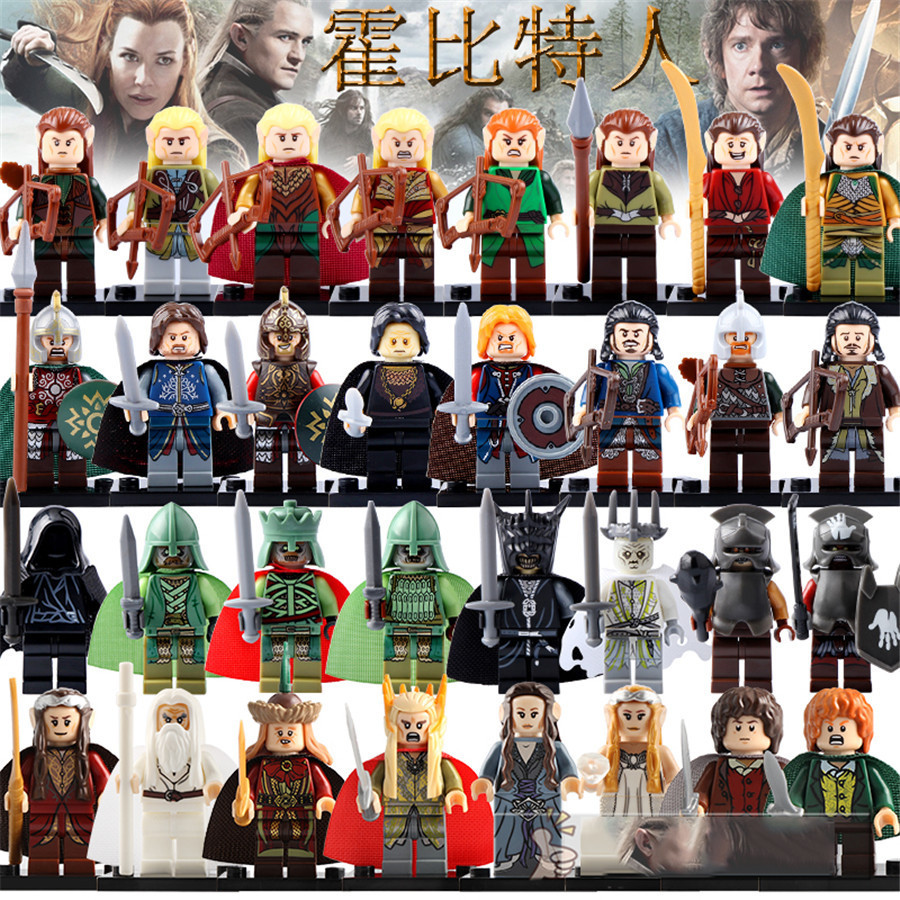 LOTR Series Characters Collection 32 Minifigure Toys Uruk hai Gandalf Sa... - $45.68