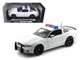 2013 Ford Mustang Boss 302 White Unmarked Police Car 1/18 Diecast Car Model by S - £73.86 GBP