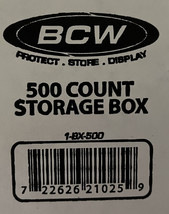 BCW 500 Count Storage Box for Trading or Gaming Cards Lot of 3 Boxes - $12.53