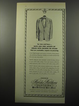 1955 Brooks Brothers Clothing Ad - for men and boys.. suits and odd jackets - £13.80 GBP