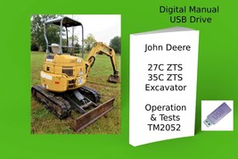 John Deere 27C ZTS  35C ZTS Excavator Operation Tests Technical Manual See Desc. - $23.74