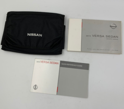 2015 Nissan Versa Sedan Owners Manual Set with Case OEM C02B52066 - $31.49