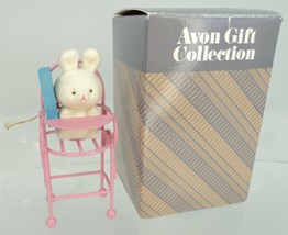 Vintage Avon The Spring Bunny Collection Ornament - Bunny in a High Chair - £7.78 GBP