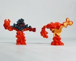 2x Replacement Parts Vintage Mighty Max Blasts Magus Red Magma Lava Figures - $19.99