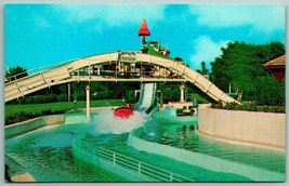 Flume Ride Dutch Wonderland Lancaster Pennsylvania PA UNP Chrome Postcard G11 - £5.57 GBP