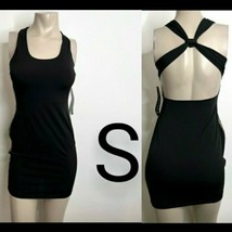 Black Side Snake Print Mini Dress   Size S - $20.57