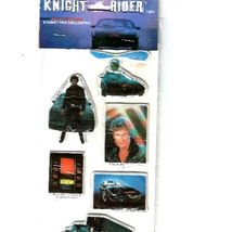 Vintage 1982 Knight Rider Tv Show 80&#39;s Puffy Foam Stickers Pvc Bubble Adhesive - £14.15 GBP