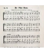 1883 Gospel Hymn No Other Name Sheet Music Victorian Religious Ephemera ... - $14.99