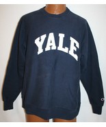 Vintage YALE UNIVERSITY Blue Champion Reverse Weave SWEATSHIRT Large IVY... - $6,477.10 MXN
