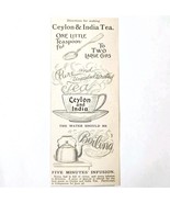 Ceylon And India Tea 1897 Advertisement Victorian Hot Beverage Teas DWHH13 - €17,17 EUR Ceylon And India Tea 1897 Advertisement Victorian Hot Beverage Teas DWHH13 - €17,17 EUR