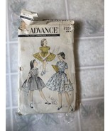 Vintage 1960s Advance 8251 Girls Full Skirt Dress Pattern sz 6 cut - £13.65 GBP