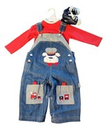 90s  Kids Train ConductorDenim Bibs  6/9 Mon Thomas The TrainOverall Far... - $34.19 CAD