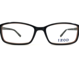 IZOD Eyeglasses Frames IZ 2805 Black Gray Orange Rectangular Full Rim 49... - $74.24