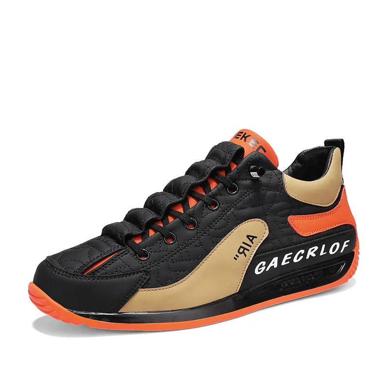 New Men&#39;s Casual Shoes Fashion Thick Sole Sneakers Flat Non-slip Sports Running  - £29.73 GBP