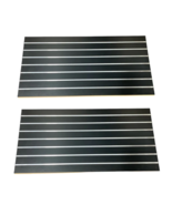 Slatwall Easy Panels,  2&#39; H x 4&#39; W Black w/ Metal Inserts Set of 2 PIECES - $2,776.68 MXN