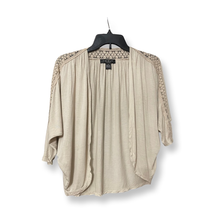 August Silk Womens Cardigan Sweater Beige Batwing Dolman Half Sleeve Pet... - $13.99