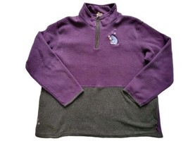 Disney Pooh Woman 26W/28W Eeyore Vintage Fleece Half Zip Pullover Purple... - $34.64