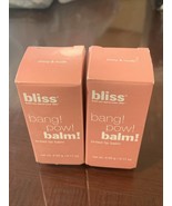 2X Bliss - Bang Pow Tinted Lip Balm - SHINY &amp; NUDE - Full Size NIB - $17.21 CAD