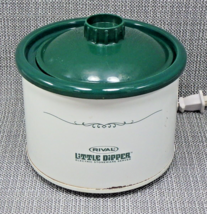 Vintage Rival Model 3204 Little Dipper Electric Stoneware Server USA Made Green - £10.44 GBP