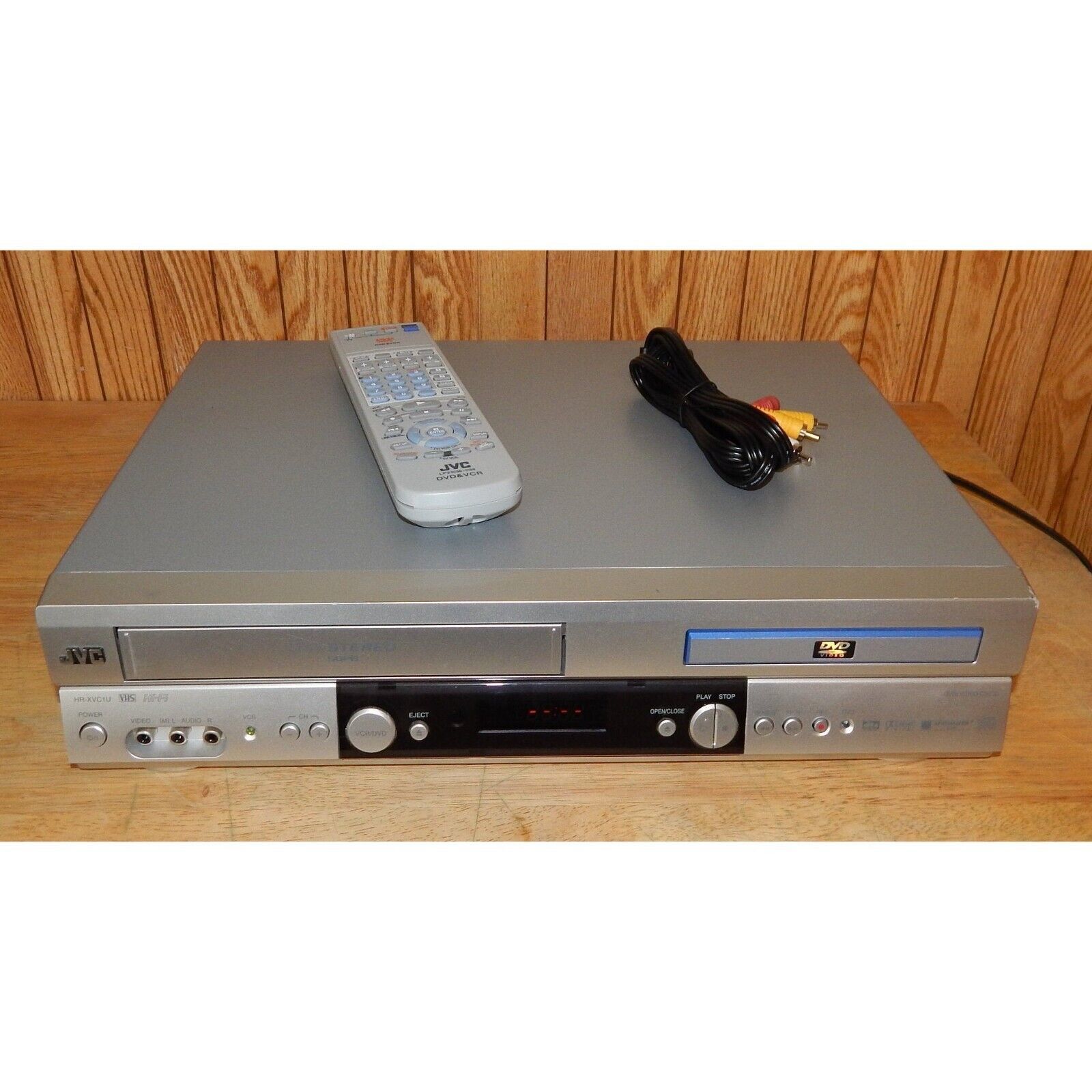 Primary image for JVC Hr-XVC1U DVD VCR Combo with Remote, Cables and Hdmi Adapter