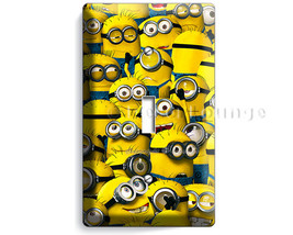 Cute Despicable Me Crazy Funny yellow Minions light switch cover plate children  - $10.99