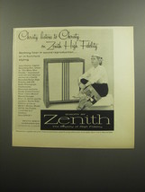 1957 Zenith Model HF774 Chopin Phonograph Advertisement - June Christy - $18.49
