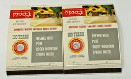 (2) Coors Beer Courtesy Room 100 Years Matchbook Covers Unstruck (698) - £7.43 GBP