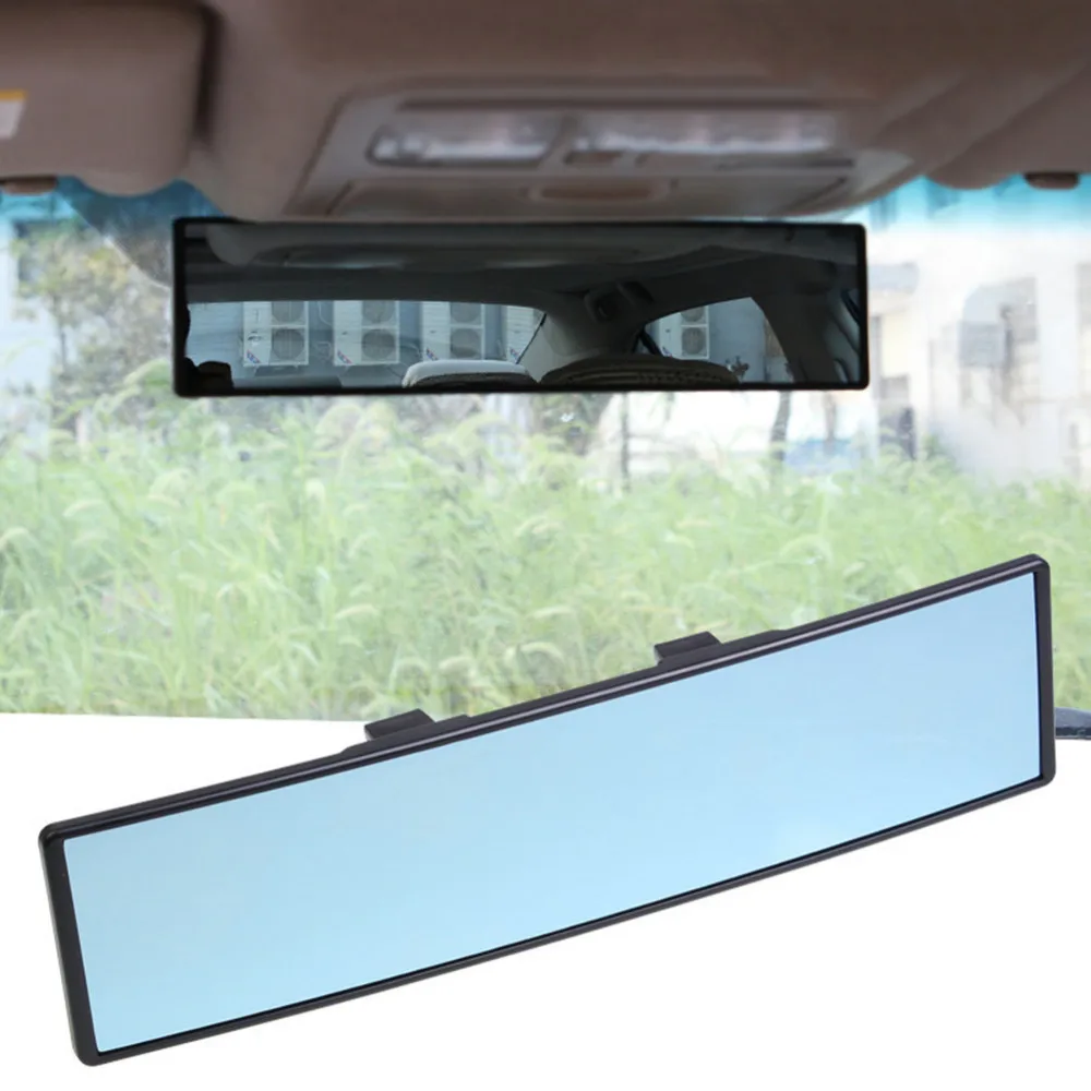 Wide-angle Titanium Plated Car Rearview Mirror - Anti-glare Parking Aid, Safet - £18.26 GBP
