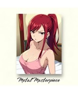 Anime Sexy Red Hair B*tch Aluminum Wall Decor, Metal Art Print, Poster P... - £11.07 GBP+