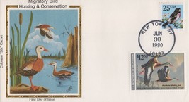 ZAYIX US Colorano &#39;Silk&#39; FDC RW57 Duck Stamp Black Bellied Whistling Duck CV$90 - £54.12 GBP