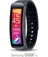 Samsung SM-R350 Black Galaxy Gear Fit Activity Tracker HR Monitor New Op... - £98.07 GBP