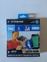 NEW Xtreme Cables XFit Fitness Tracker Watch for Smartphones Bright Blue... - £19.20 GBP