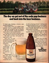 Falstaff Brewing back into the beer business 1969 Print Ad 13.5x10&quot; Man Cave Bar - £19.16 GBP