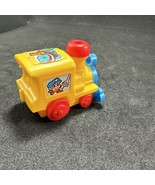Wind Up Yellow Blue Red Train Toy Vehicle 2&quot; Works Vintage Cho Cho Engine - $8.07 CAD