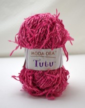 Moda Dea Tutu Nylon/Cotton/Acrylic/Rayon Yarn - 1 Skein Color Raspberry #3347 - £3.75 GBP