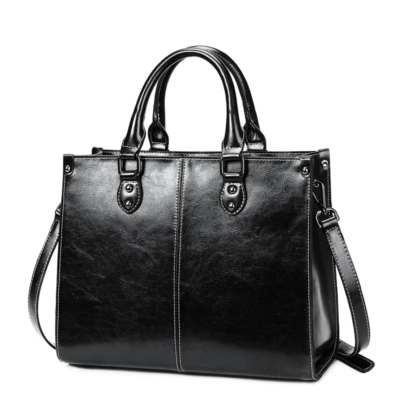 Genuine Leather Women Handbag Shoulder Cross body Tote Bag Shopping Fash... - $88.93