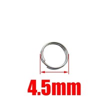 100pcs Stainless Steel Fishing Ring Split Clip Swivel Double Loop Quick Change H - £40.42 GBP