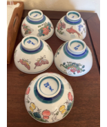 Lot of 5 Chinese Porcelain Rice Soup Bowls - $466.21 MXN