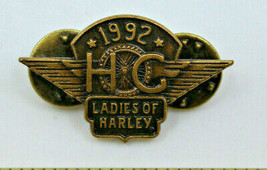 Harley Davidson 1992 Ladies of Harley HC Wings Collectible Pin Pinback Button - £11.61 GBP