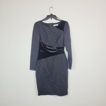 Harper Rose Womens 12 Black Velvet Sheath Long Sleeve Dress NWT AD50 - £57.96 GBP