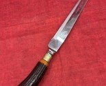 Westall Richardson Sheffield 13&quot; Knife HOLLOW GROUND Bakelite Faux Horn ... - $17.33