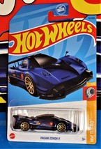 Hot Wheels 2023 HW Turbo Series #72 Pagani Zonda R Mtflk Blue w/ Gold 10SPs - £2.21 GBP