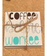 4 Coffee Related Coasters Loose/No Box *Pre-Owned* fff1 - $13.99