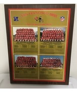 SAN FRANCISO 49ERS &quot;THE TEAM OF THE 80&#39;S&quot; WOODEN PLAQUE TEAM PHOTOS COLOR - $88.20