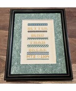Framed Needlepoint “Better Bend”  Quote 94 Distressed Black Frame/ Green... - $356.03 MXN